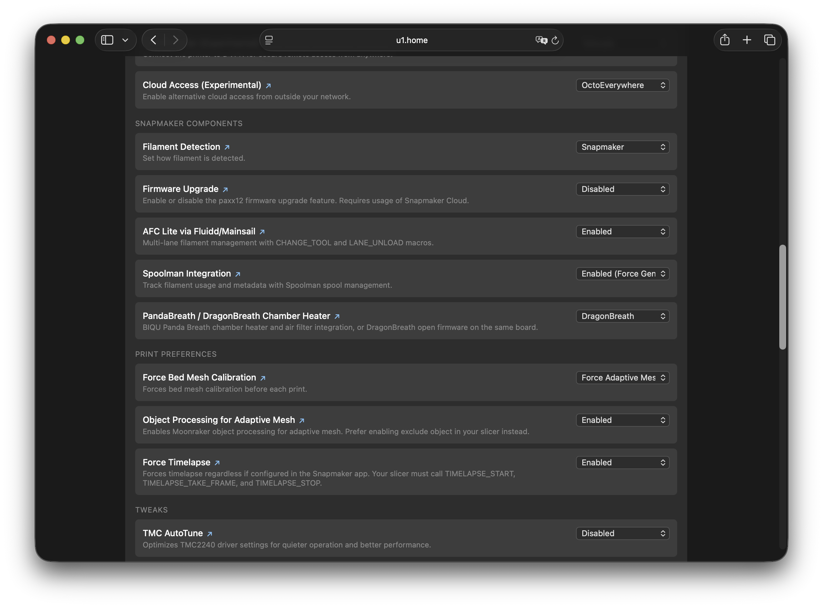 DragonBreath chamber-heater setting