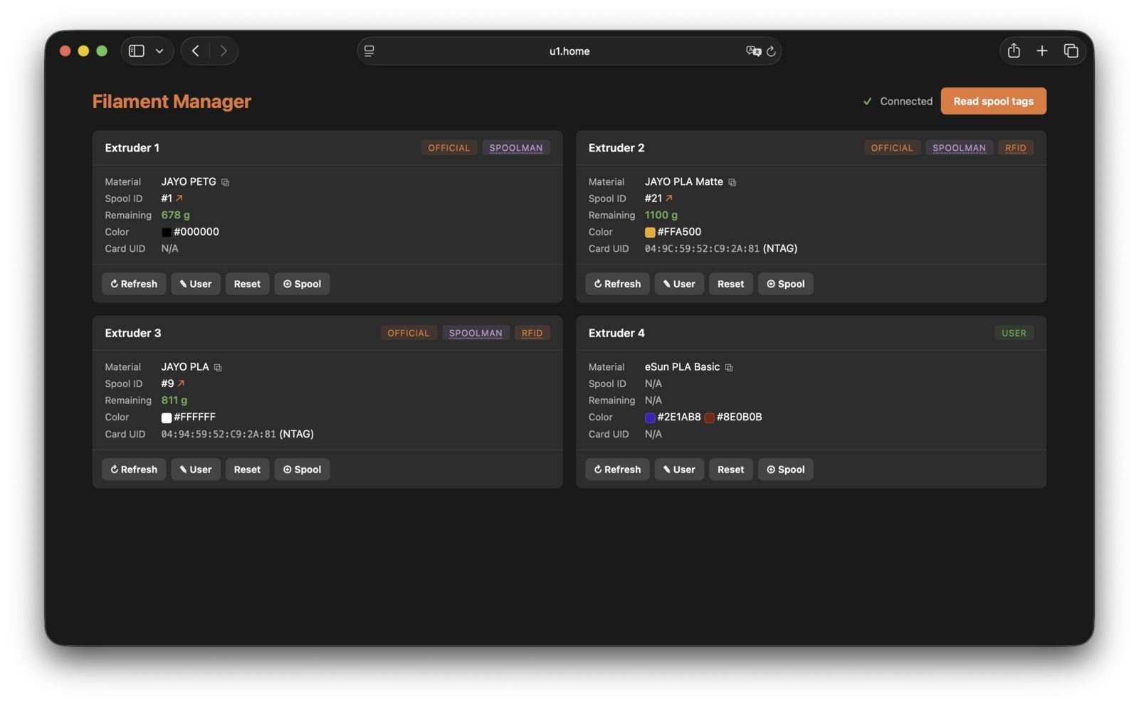 Filament Manager