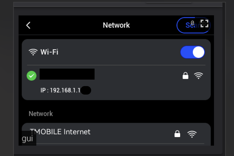 Finding the printer's IP address