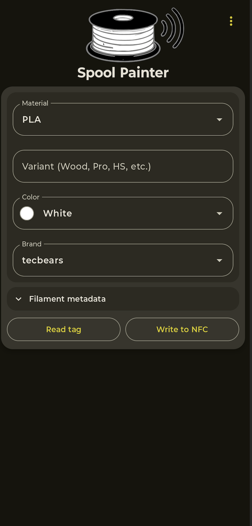 SpoolPainter with no Spoolman configured